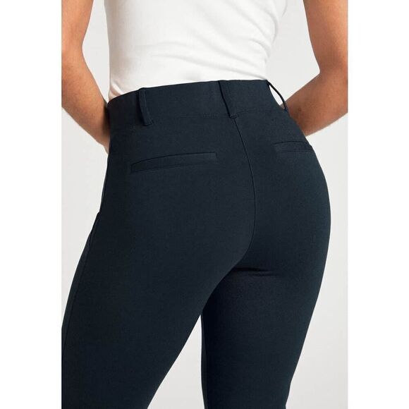 Betabrand Classic Dress Pant Yoga Pant Bootcut blue size small petite - Picture 5 of 11